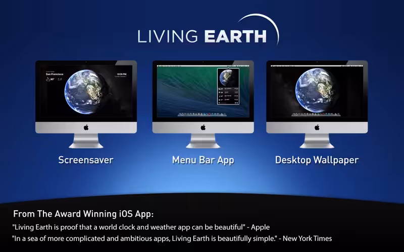 Living Earth – Weather &amp; Clock Captura 1