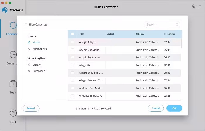 Macsome iTunes Converter Captura 3