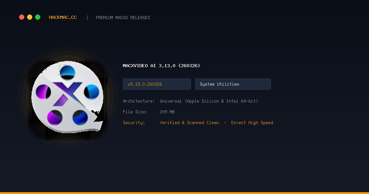 Macxvideo AI 3.13.0 (260326) screenshot