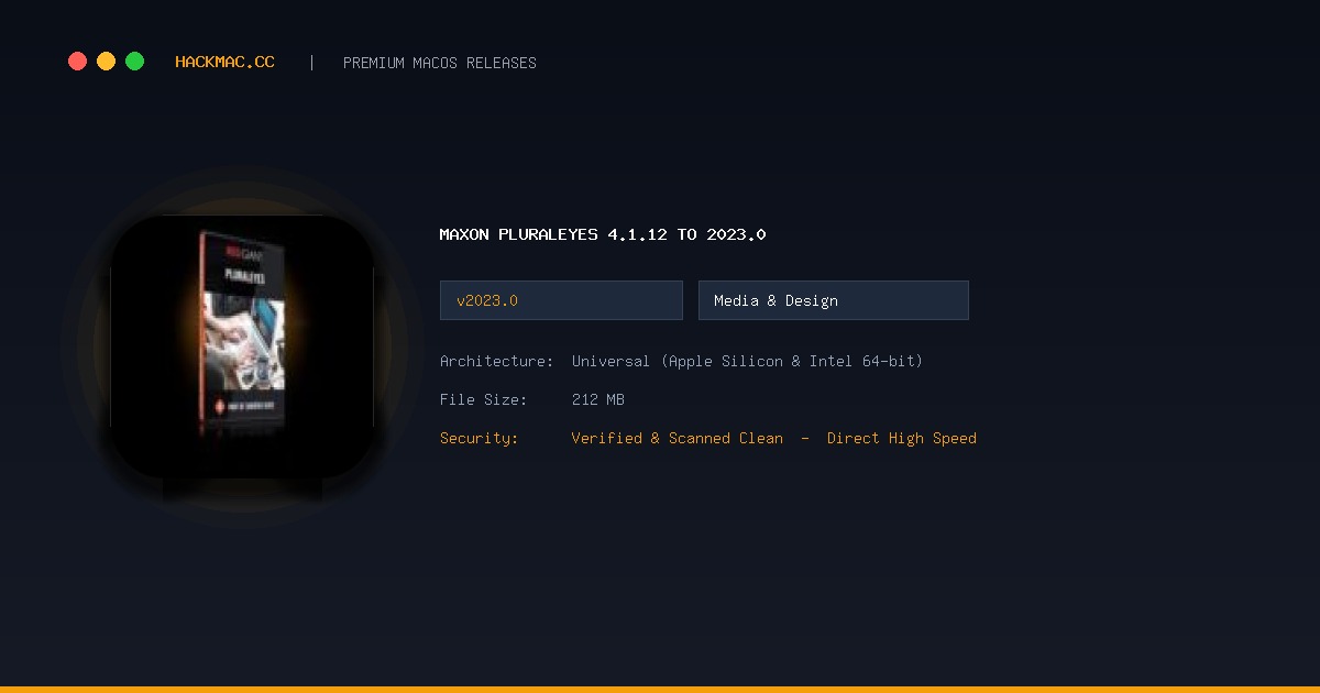 Maxon PluralEyes 4.1.12 to 2023.0 screenshot