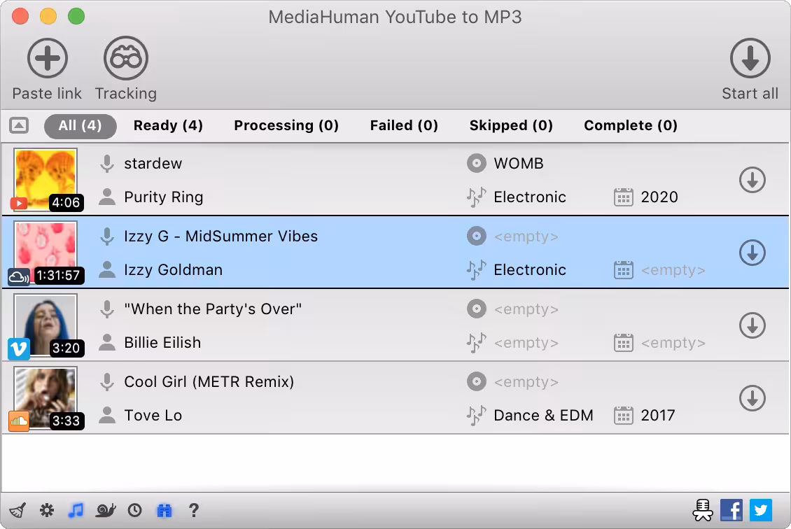 MediaHuman YouTube To MP3 Converter Captura 1