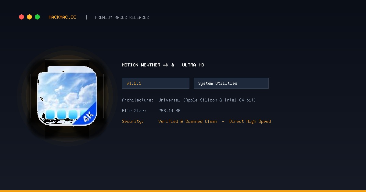 Motion Weather 4K – Ultra HD screenshot