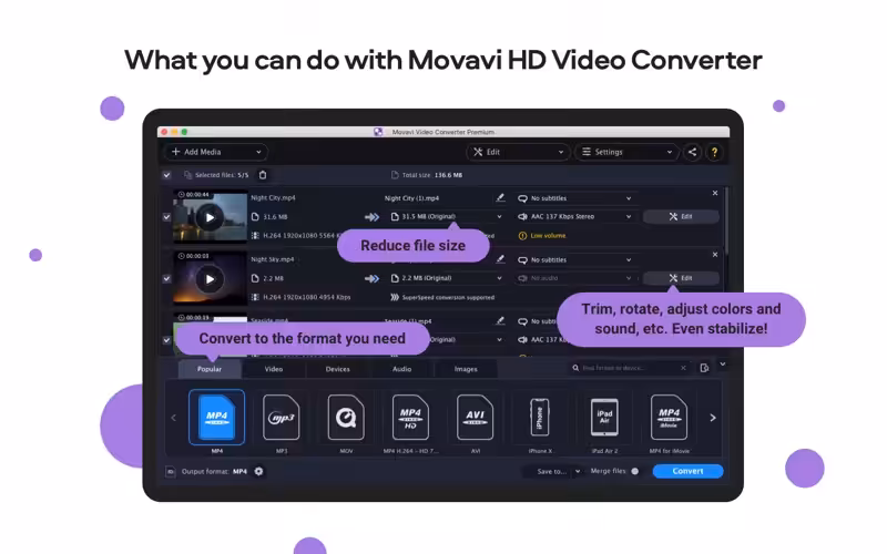 Movavi HD Video Converter Captura 3