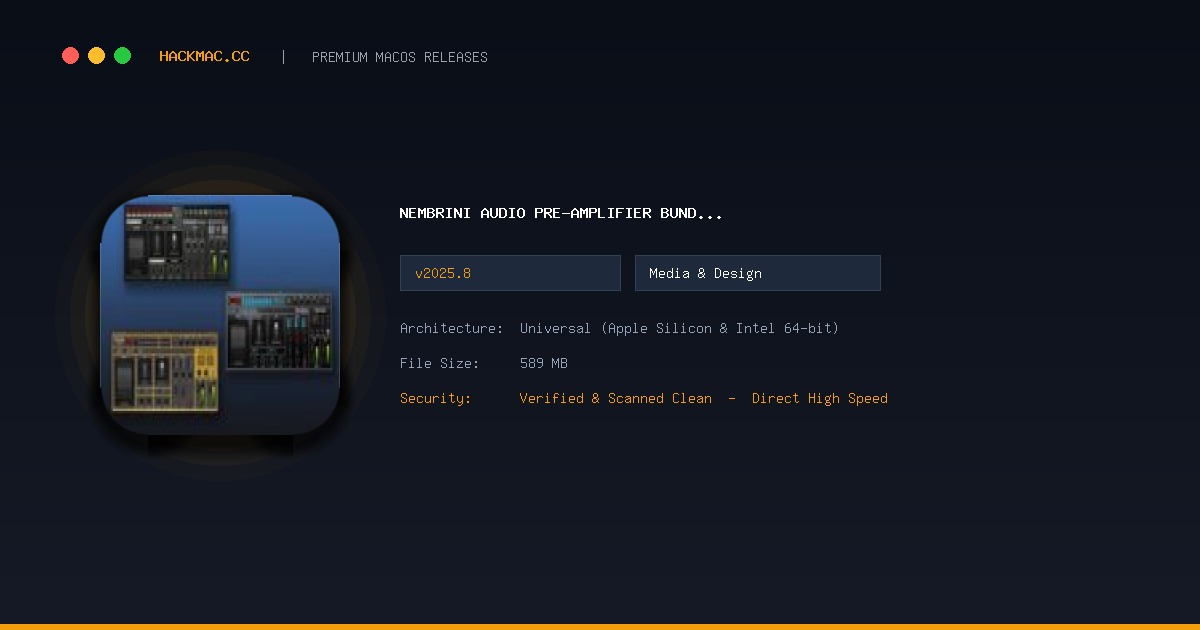 Nembrini Audio Pre-Amplifier Bundle v2025.8 screenshot