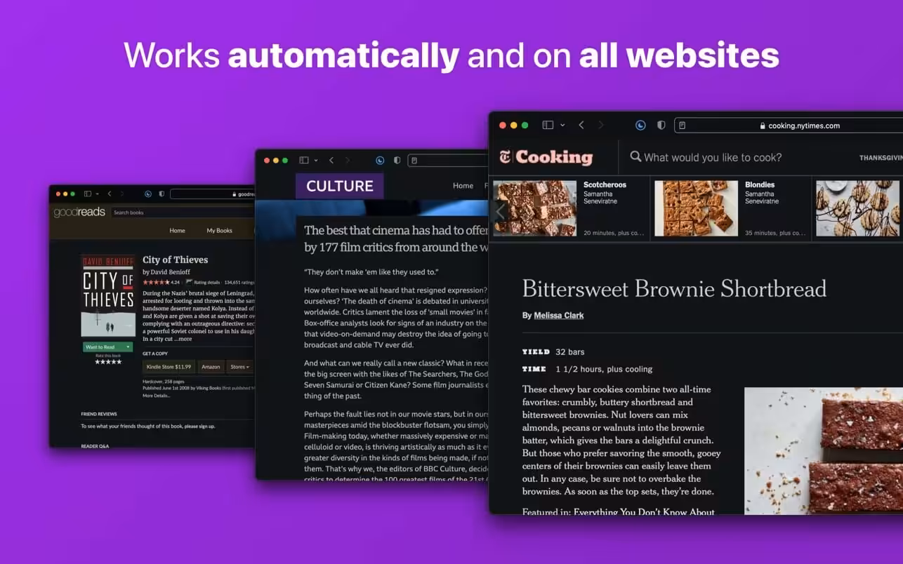 Noir – Dark Mode for Safari Captura 1
