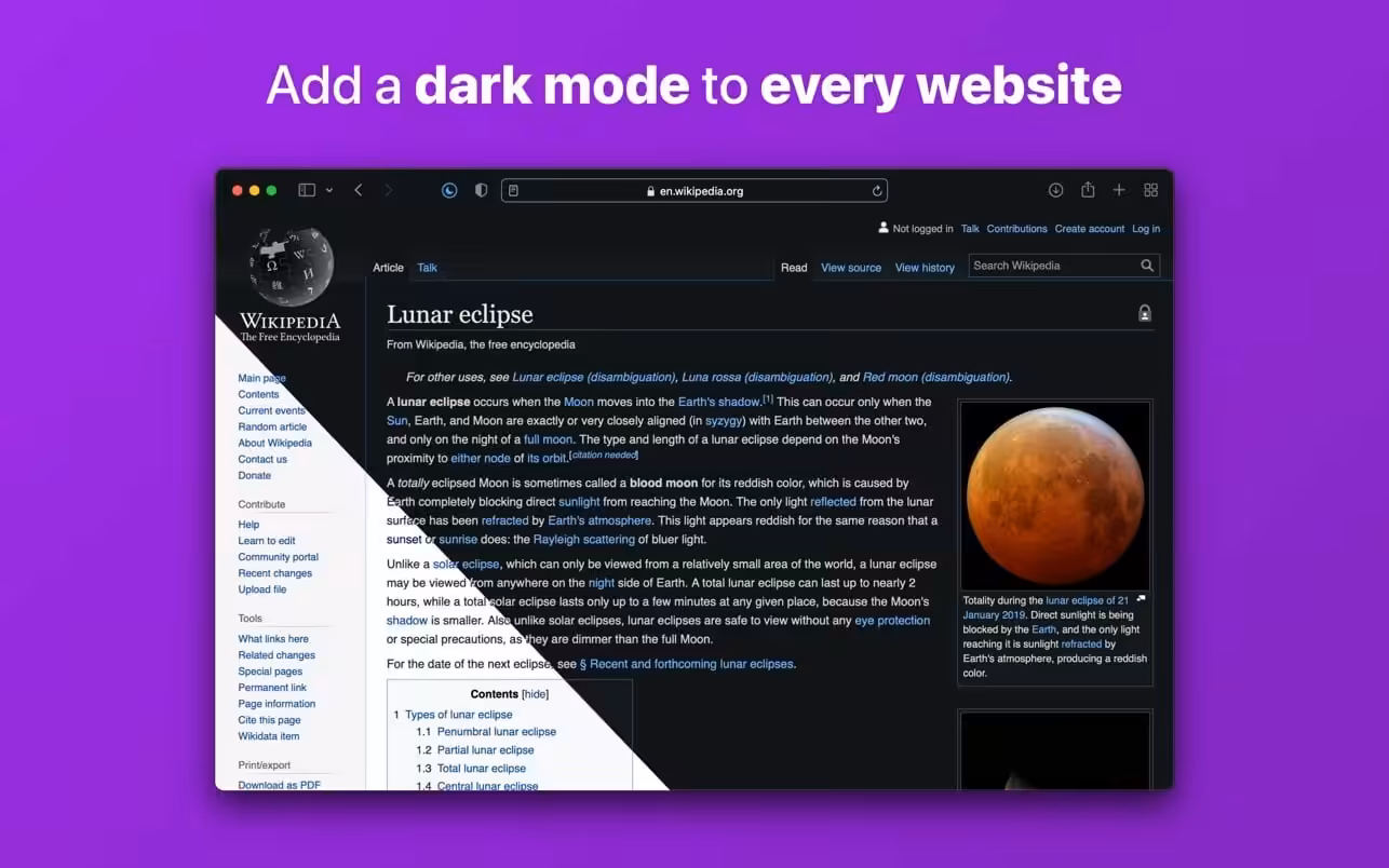 Noir – Dark Mode for Safari Captura 3