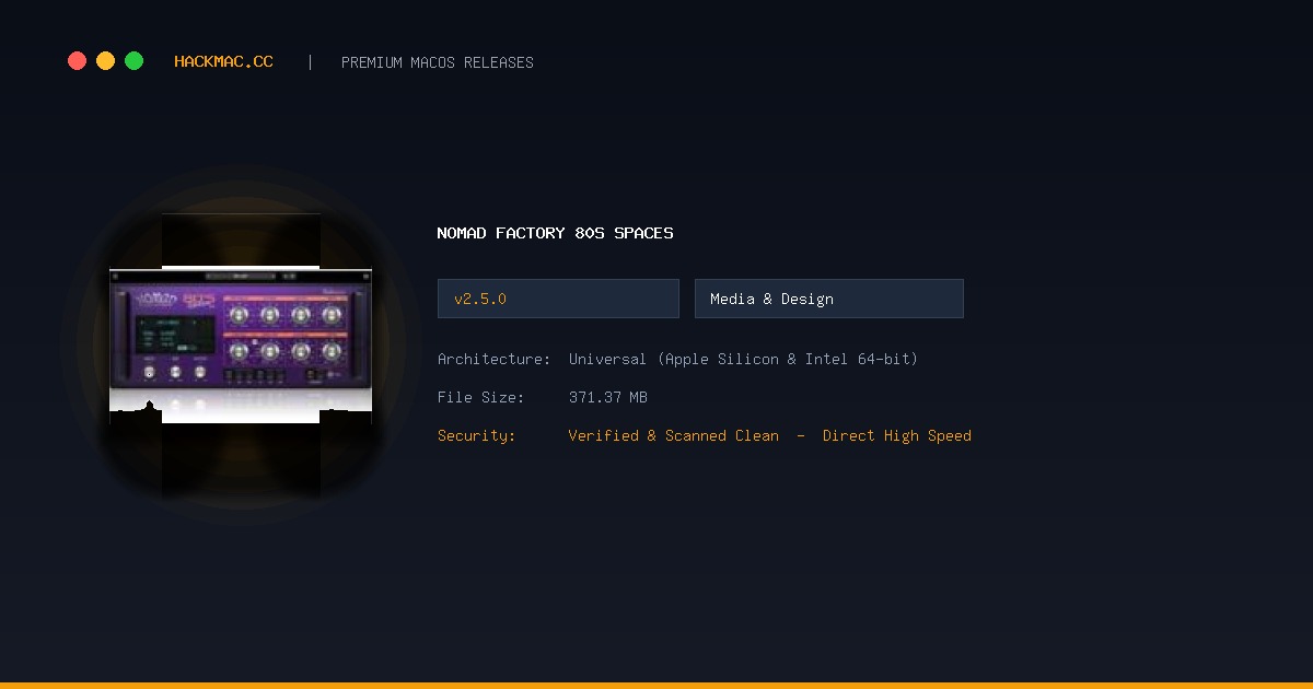 Nomad Factory 80s Spaces screenshot