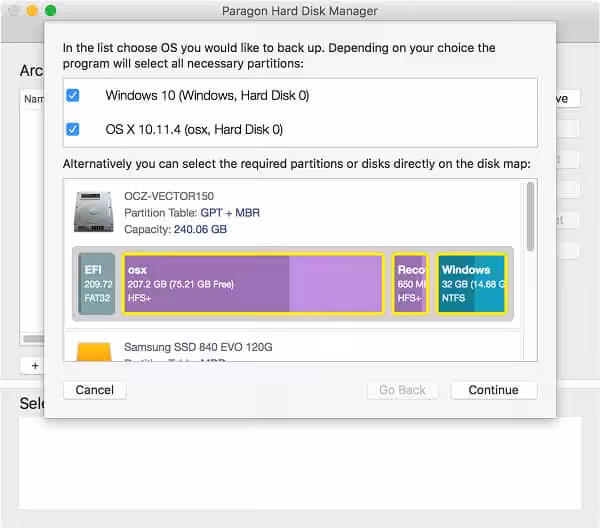 Paragon Hard Disk Manager Captura 1