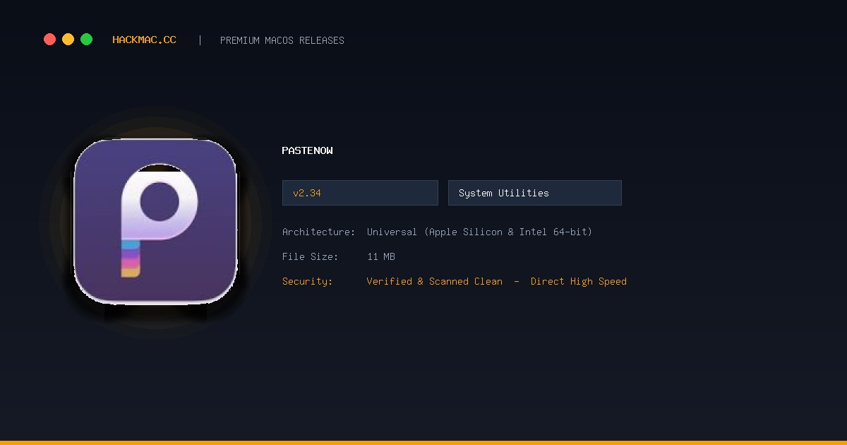 PasteNow screenshot