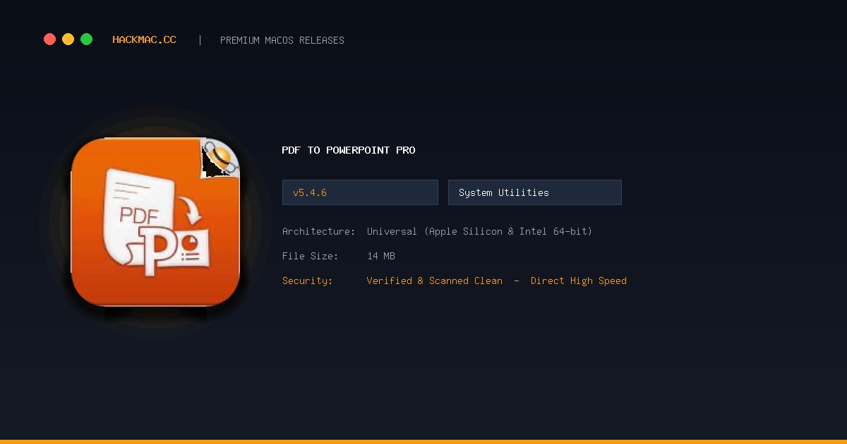 PDF to PowerPoint Pro screenshot