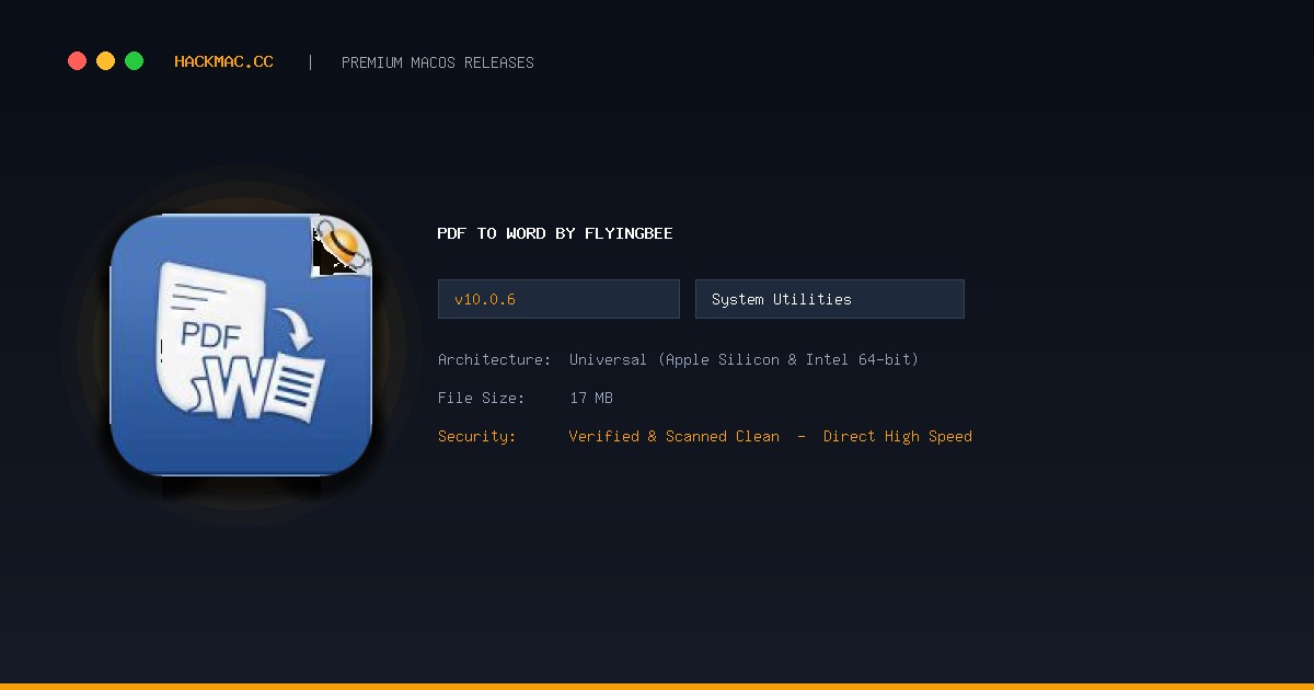 PDF to Word by Flyingbee screenshot