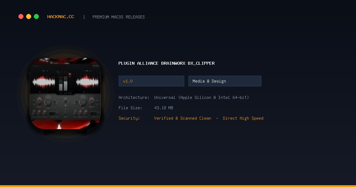 Plugin Alliance Brainworx bx_clipper screenshot