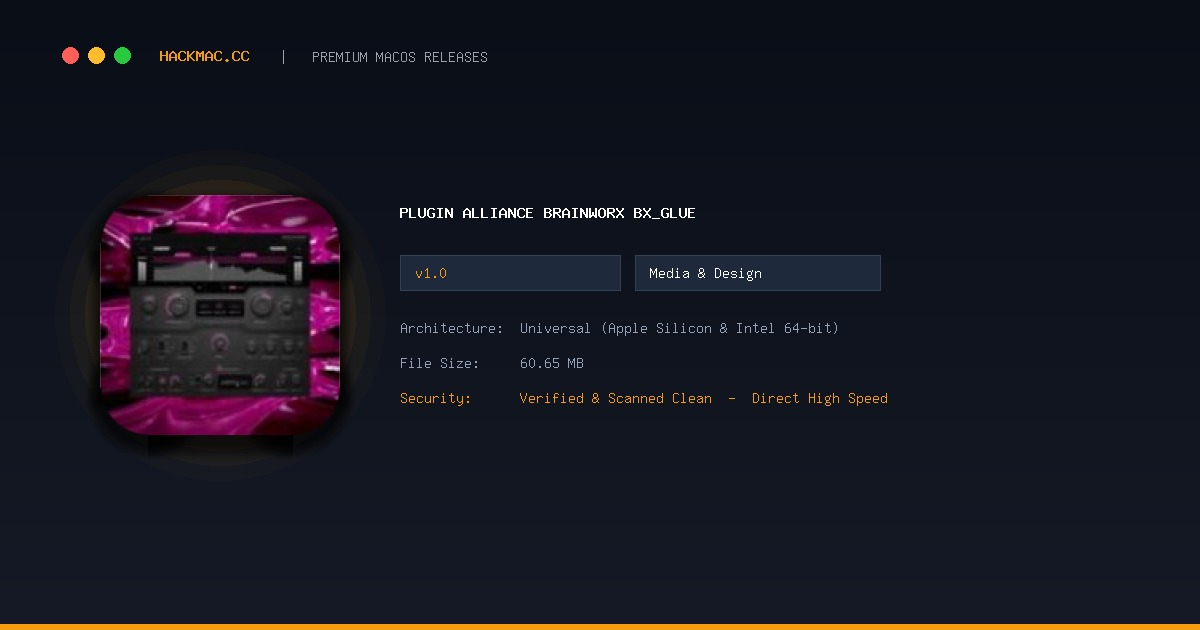 Plugin Alliance Brainworx bx_glue screenshot