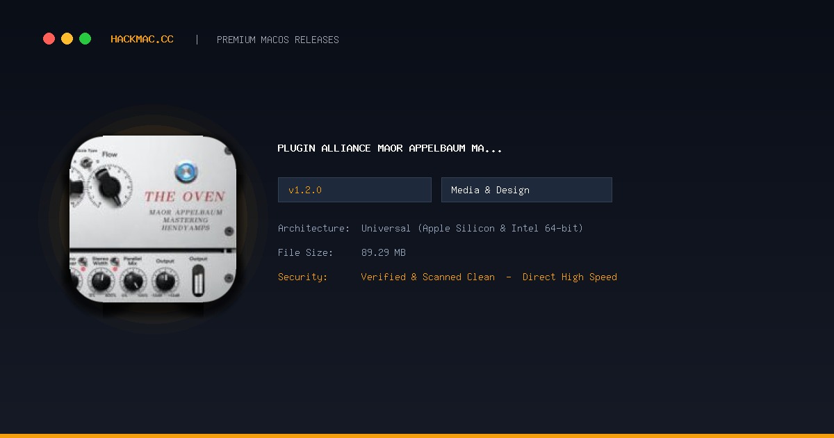 Plugin Alliance Maor Appelbaum Mastering & Hendyamps THE OVEN screenshot