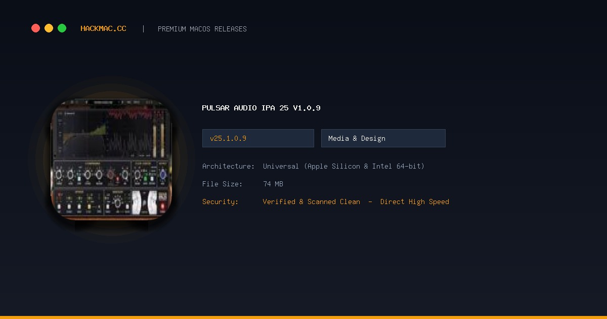 Pulsar Audio IPA 25 v1.0.9 screenshot