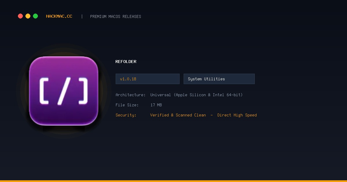 Refolder screenshot