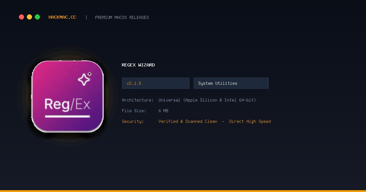 RegEx Wizard screenshot