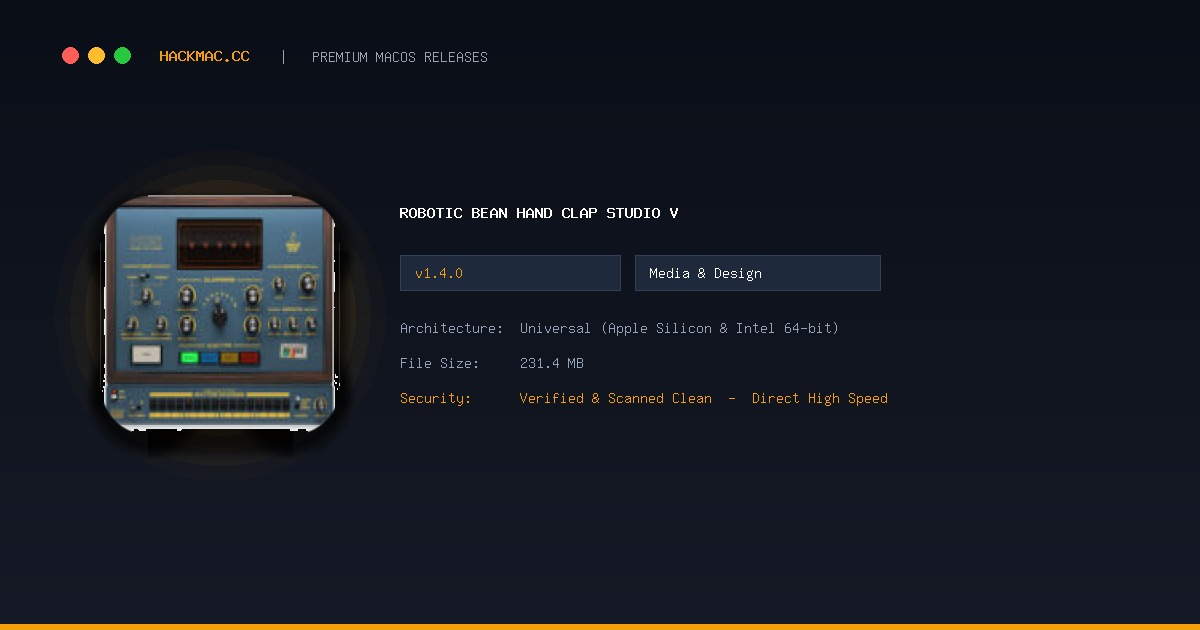 Robotic Bean Hand Clap Studio v screenshot