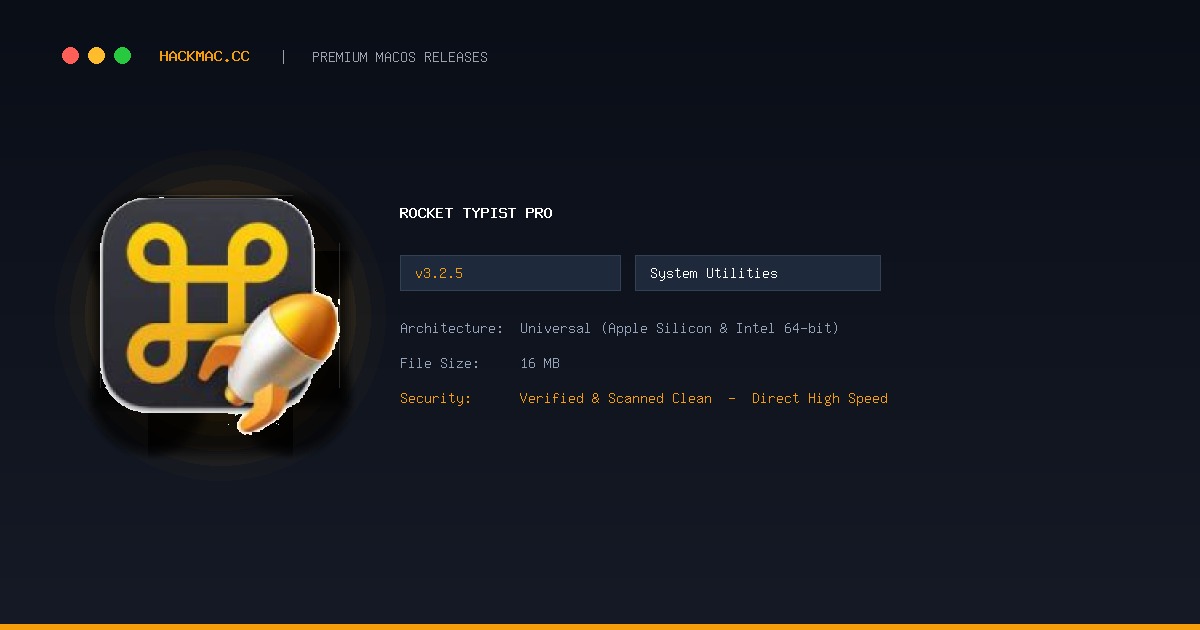Rocket Typist Pro screenshot