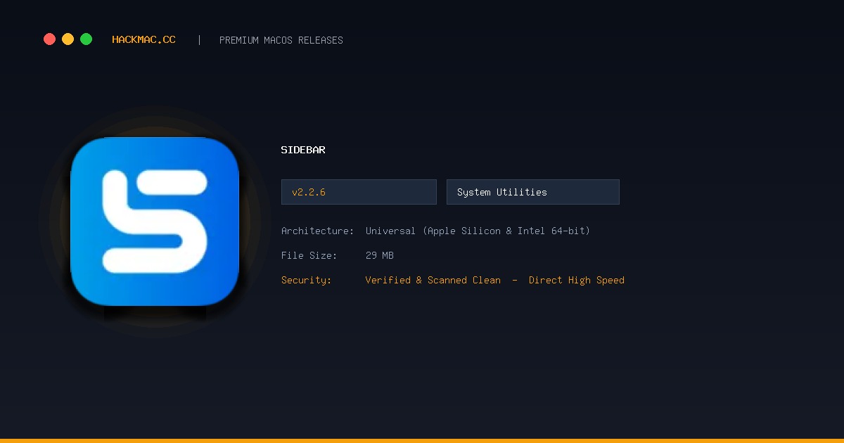 Sidebar screenshot