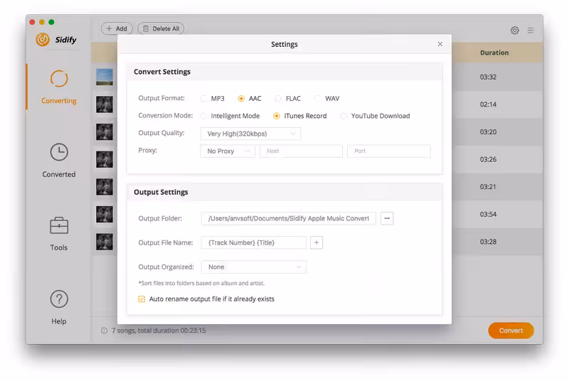 Sidify Apple Music Converter Captura 1