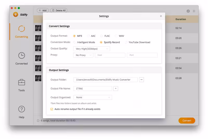 Sidify Music Converter Captura 1