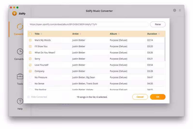 Sidify Music Converter Captura 3
