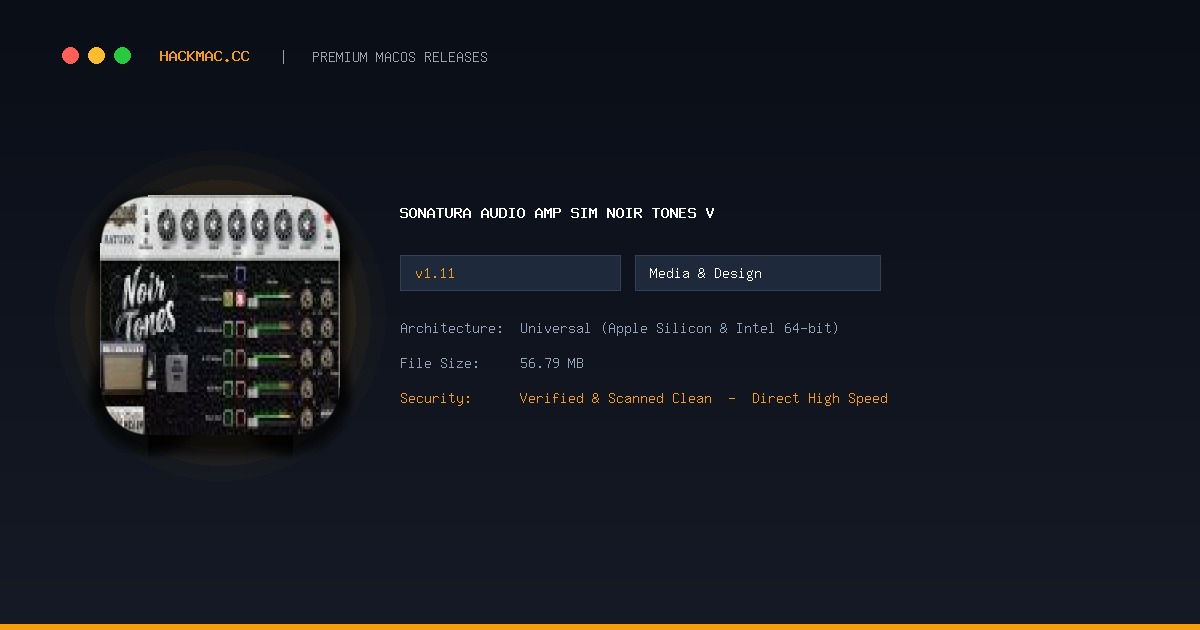 Sonatura Audio Amp Sim Noir Tones v screenshot