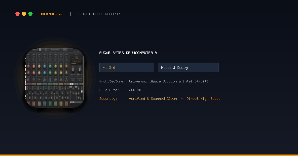 Sugar Bytes DrumComputer v screenshot