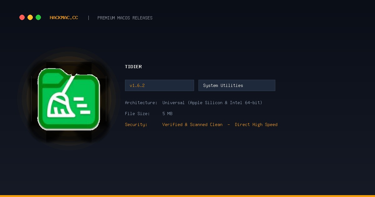 Tidier screenshot