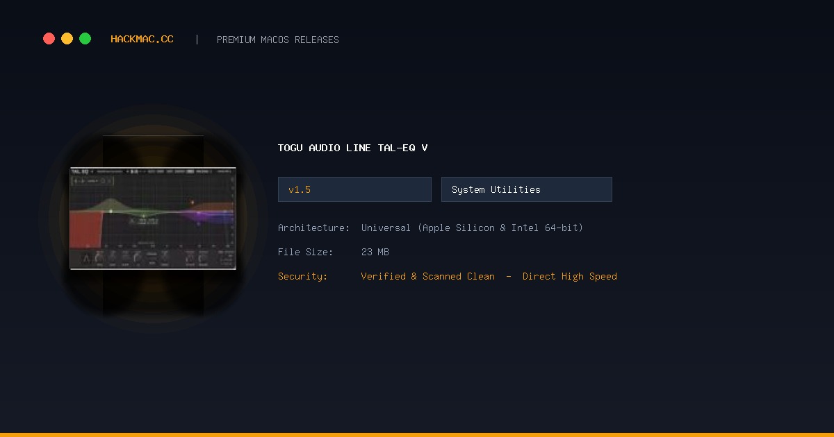 Togu Audio Line TAL-EQ v screenshot