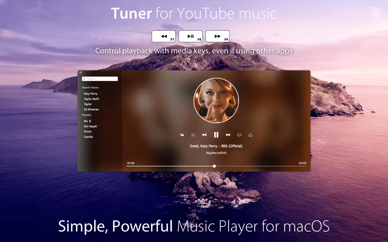 Tuner for YouTube music Captura 2