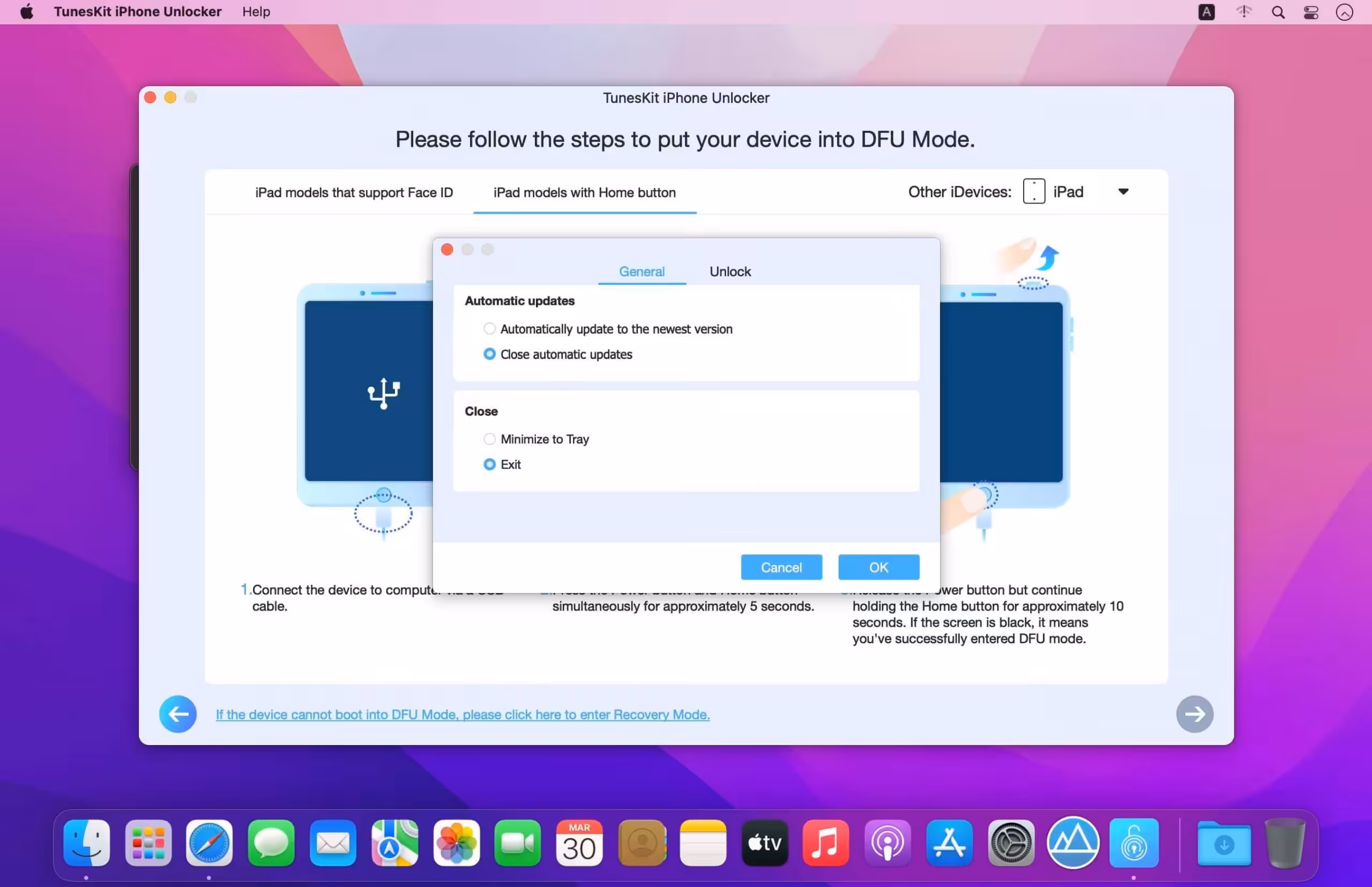 TunesKit iPhone Unlocker Captura 3