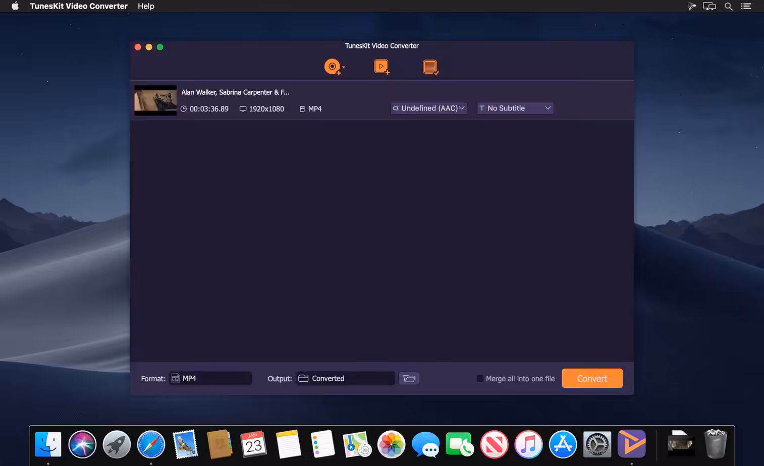 TunesKit Video Converter Captura 1