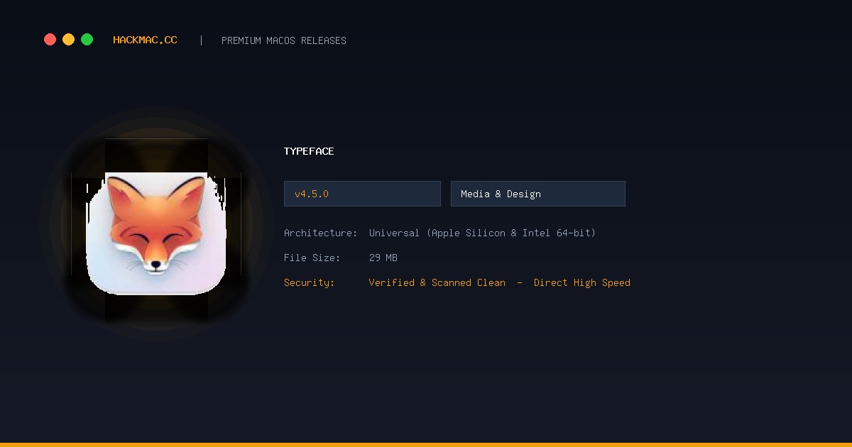 Typeface screenshot