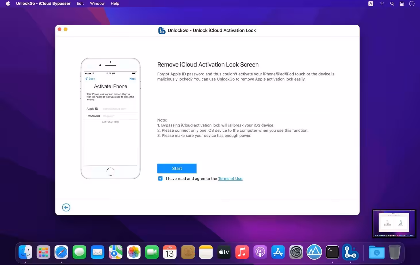 UnlockGo – iCloud Bypasser Captura 1