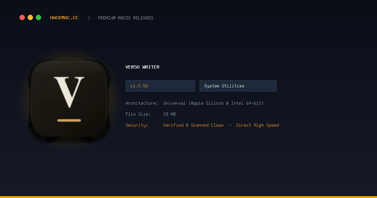Verso Writer screenshot