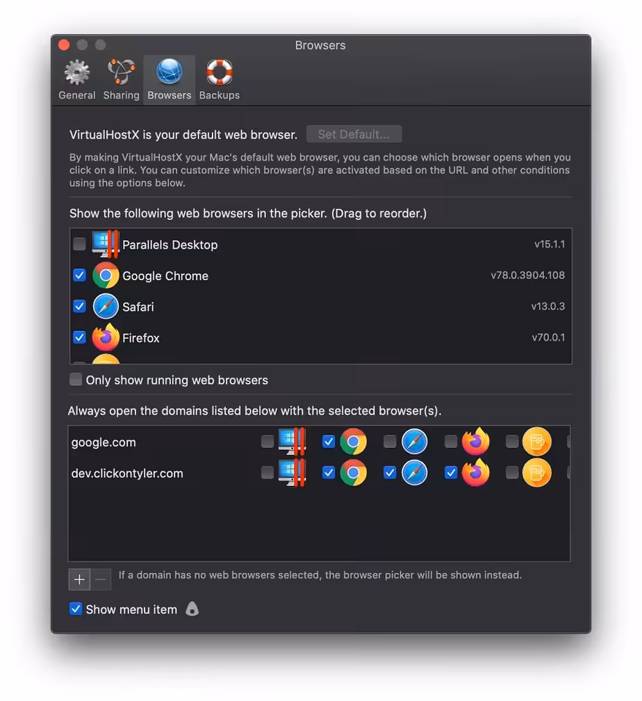 VirtualHostX Captura 3