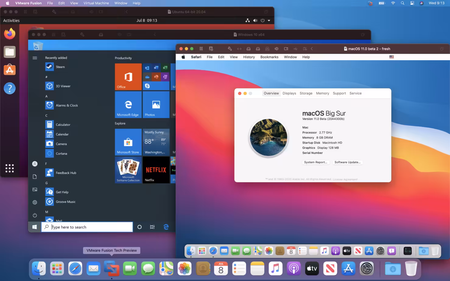 VMware Fusion Pro Captura 4
