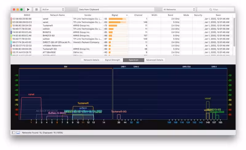 WiFi Explorer Pro Captura 1